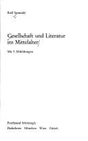 Tapa de Gesellschaft und Literatur im Mittelalter