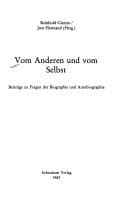 Tapa de Vom Anderen und vom Selbst