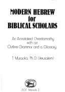 Tapa de Modern Hebrew for biblical scholars