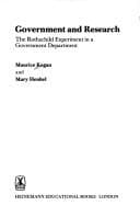 Tapa de Government and Research: The Rothschild Experiment in a Government Department