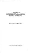 Tapa de Zwischen Ruhrkontrolle und Mitbestimmung
