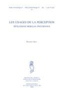 Tapa de Les usages de la perception