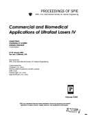 Tapa de Commercial and biomedical applications of ultrafast lasers IV