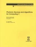 Tapa de Photonic Devices and Algorithms for Computing V