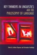 Tapa de Key thinkers in linguistics and the philosophy of language