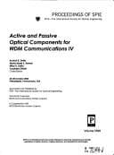 Tapa de Active and passive optical components for WDM communications IV