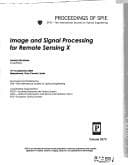 Tapa de Image and signal processing for remote sensing X