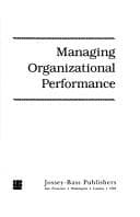 Tapa de Managing organizational performance