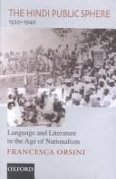 Tapa de The Hindi public sphere, 1920-1940