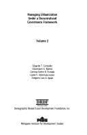 Tapa de Managing urbanization under a decentralized governance framework