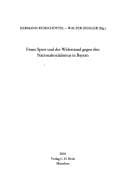 Tapa de Franz Sperr und der Widerstand gegen den Nationalsozialismus in Bayern