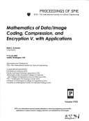 Tapa de Mathematics of data/image coding, compression, and encryption V, with applications