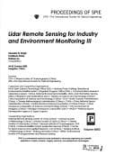 Tapa de Lidar Remote Sensing for Industry and Environment Monitoring III