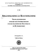 Tapa de Sprachtransfer als Kulturtransfer