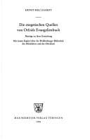 Tapa de Die exegetischen Quellen von Otfrids Evangelienbuch
