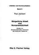 Tapa de Bürgerliche Arbeit und Romanwirklichkeit