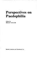 Tapa de Perspectives on paedophilia