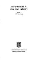 Tapa de The Structure of European industry