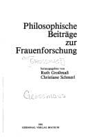 Tapa de Philosophische Beiträge zur Frauenforschung