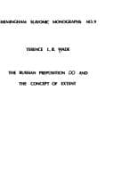 Tapa de The Russian preposition do and the concept of extent