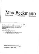 Tapa de Max Beckmann, Radierungen, Lithographien, Holzschnitte