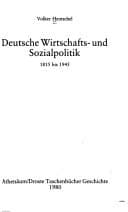 Tapa de Deutsche Wirtschafts- und Sozialpolitik