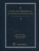 Tapa de Cases and materials on constitutional law