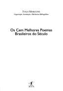 Tapa de OS Cem Melhores Poemas Brasileiros Do Seculo
