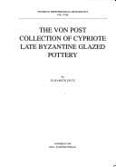 Tapa de The Von Post Collection of Cypriote late Byzantine glazed pottery