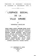 Tapa de L'Espace social de la ville arabe