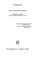 Tapa de Der Expressionismus