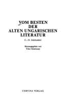 Tapa de Vom Besten der alten ungarischen Literatur