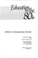 Tapa de Education in the 80's--speech communication