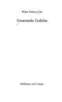 Tapa de Gesammelte Gedichte