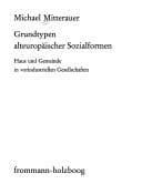 Tapa de Grundtypen alteuropäischer Sozialformen