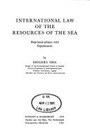 Tapa de International law of the resources of the sea