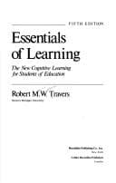 Tapa de Essentials of learning