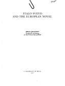 Tapa de Italo Svevo and the European novel