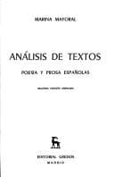 Tapa de Análisis de textos