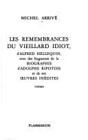 Tapa de Les remembrances du vieillard idiot