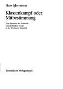 Tapa de Klassenkampf oder Mitbestimmung