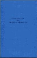 Tapa de Social structure and the German Reformation