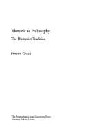 Tapa de Rhetoric as philosophy