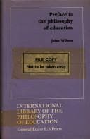 Tapa de Preface to the philosophy of education