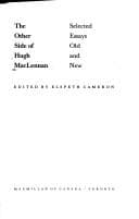 Tapa de The other side of Hugh MacLennan