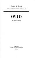 Tapa de Ovid