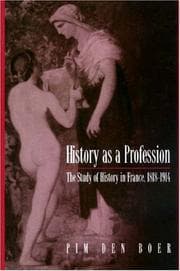 Tapa de History as a profession