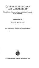 Tapa de Österreich-Ungarn als Agrarstaat