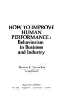 Tapa de How to improve human performance