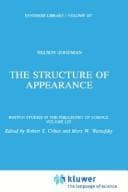 Tapa de The structure of appearance